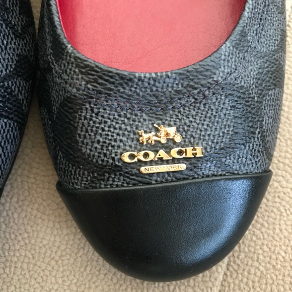 Final sale New Coach New York real leather logo flats - Picture 8 of 13